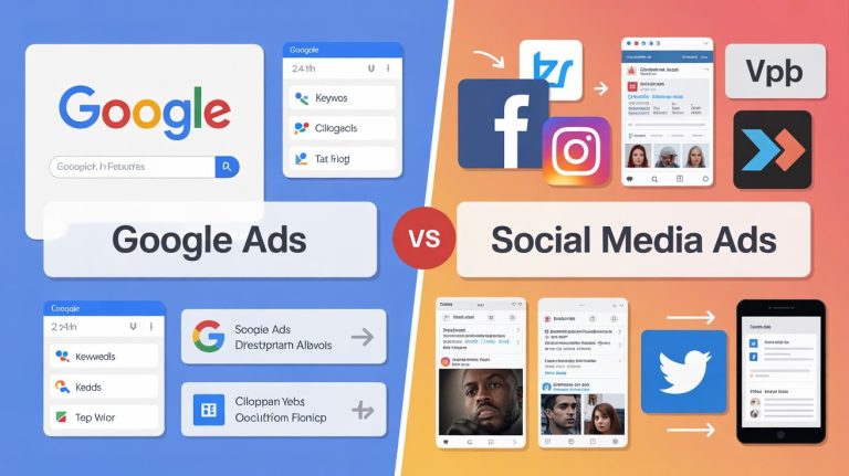Google Ads vs Social Media Ads